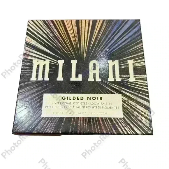 New Milani Gilded Noir Hyper-Pigmented Eyeshadow Palette Blue Purple NIB - Picture 1 of 3